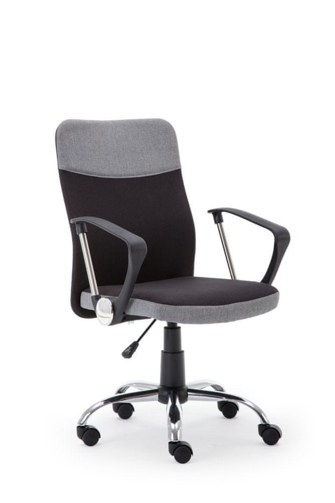 Halmar Kancelárska stolička Oxy čierna/sivá